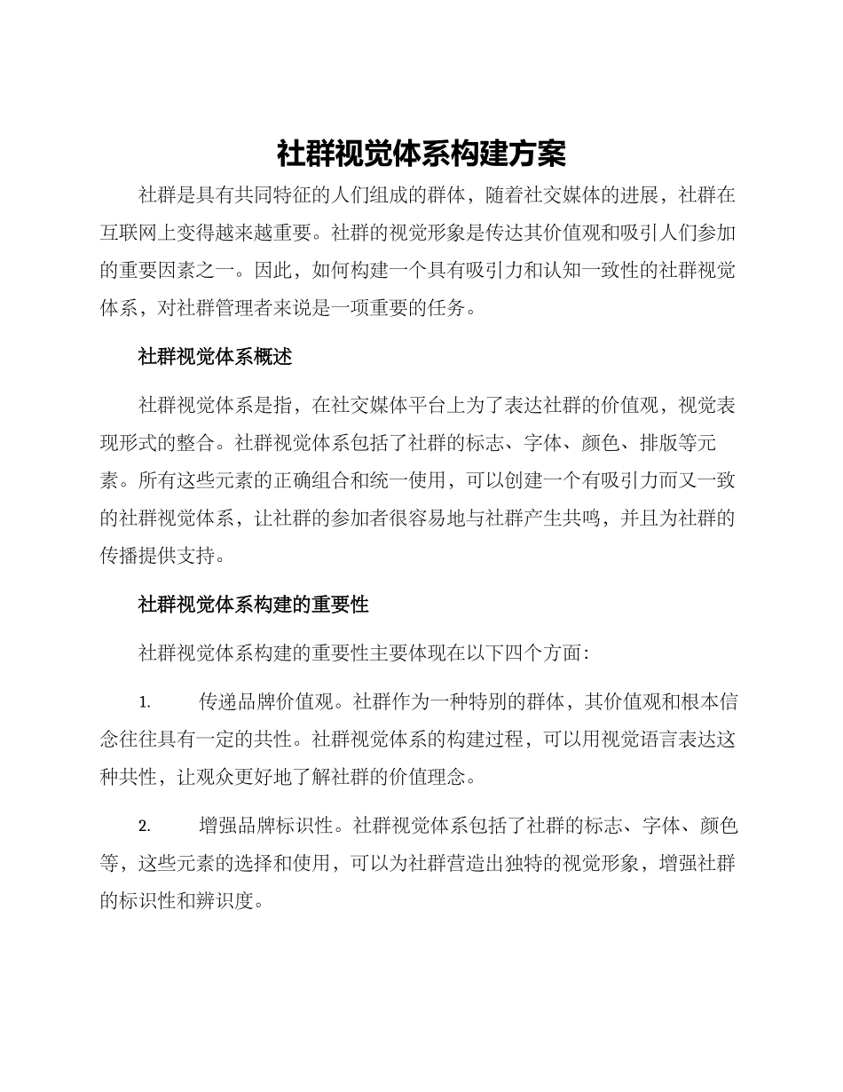 社群视觉体系构建方案_第1页
