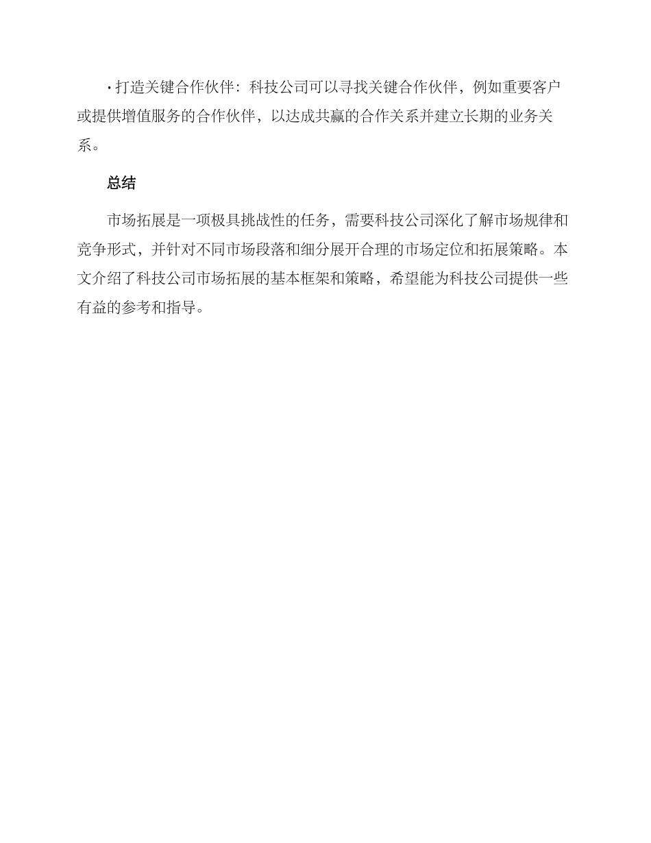 科技公司市场拓展方案_第3页