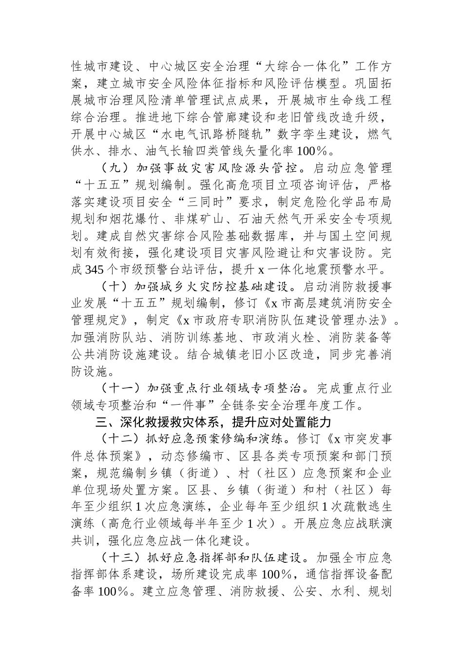 2025年全市安全生产、防灾减灾救灾和消防工作要点_第3页