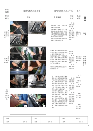 加工中心作业指导书初装,刮花,组件08.10