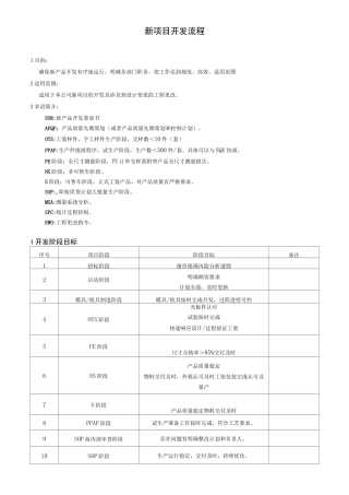 IATF新项目开发流程