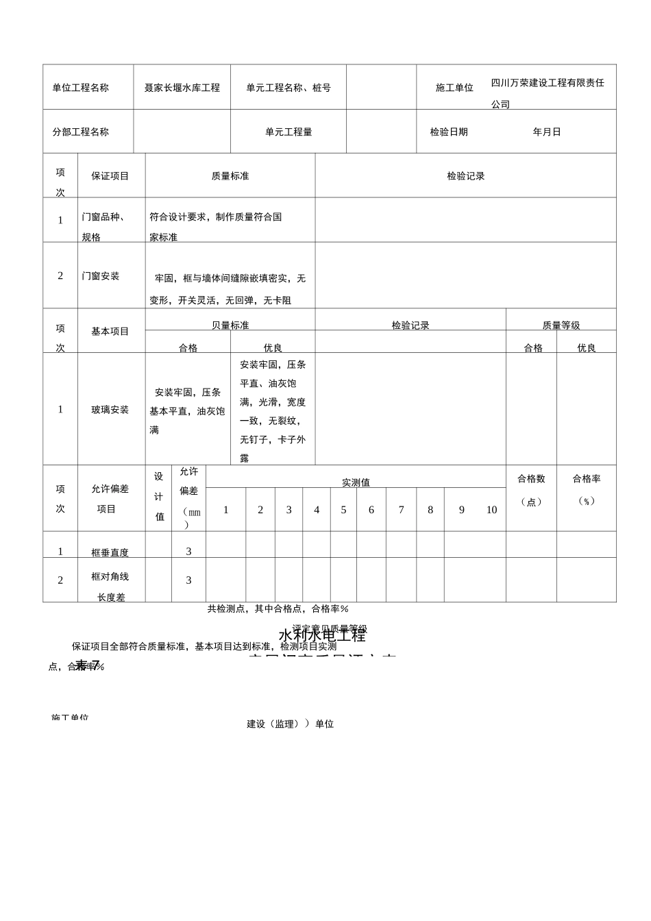 水利房屋评定表_第2页