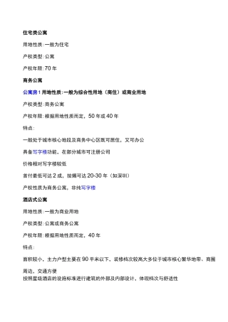 公寓概念详解