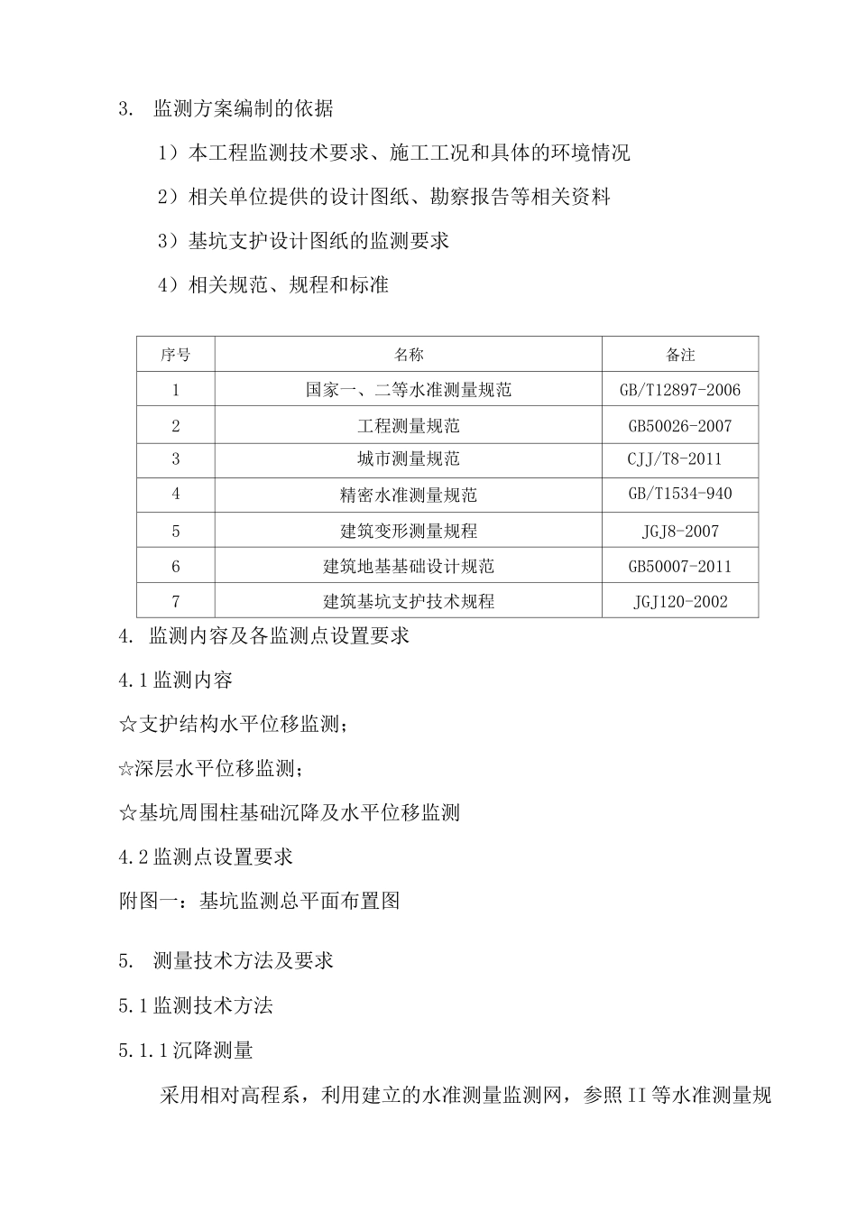深基坑开挖监测方案_第3页