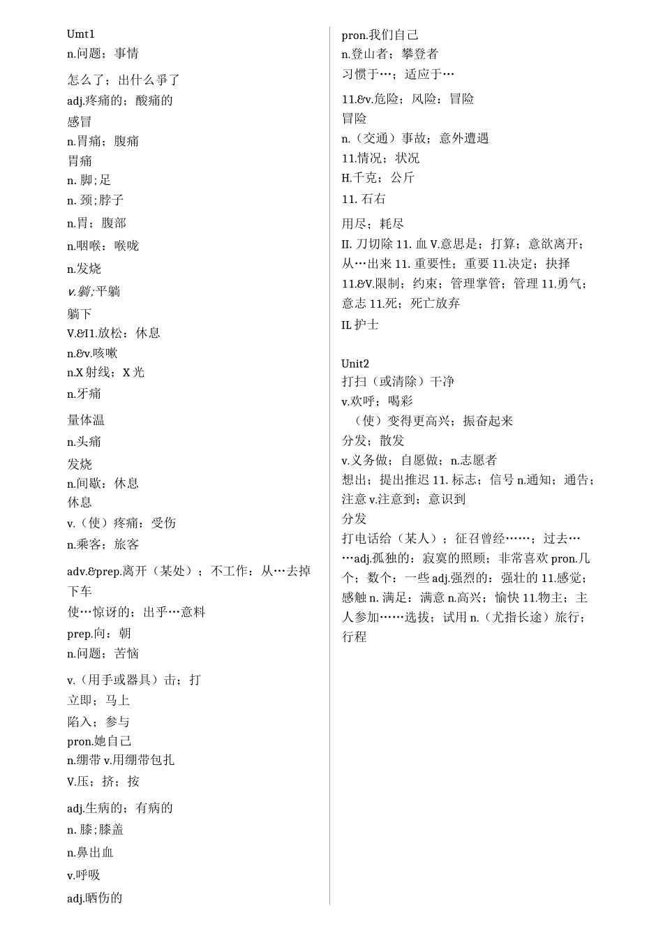【人民教育出版社】八年级下册听写单词表_第1页