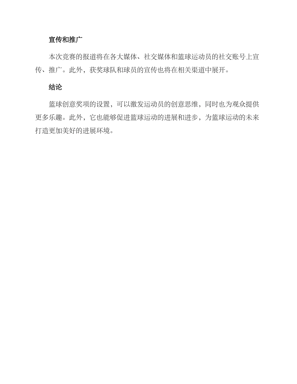 篮球创意奖项设置方案_第3页