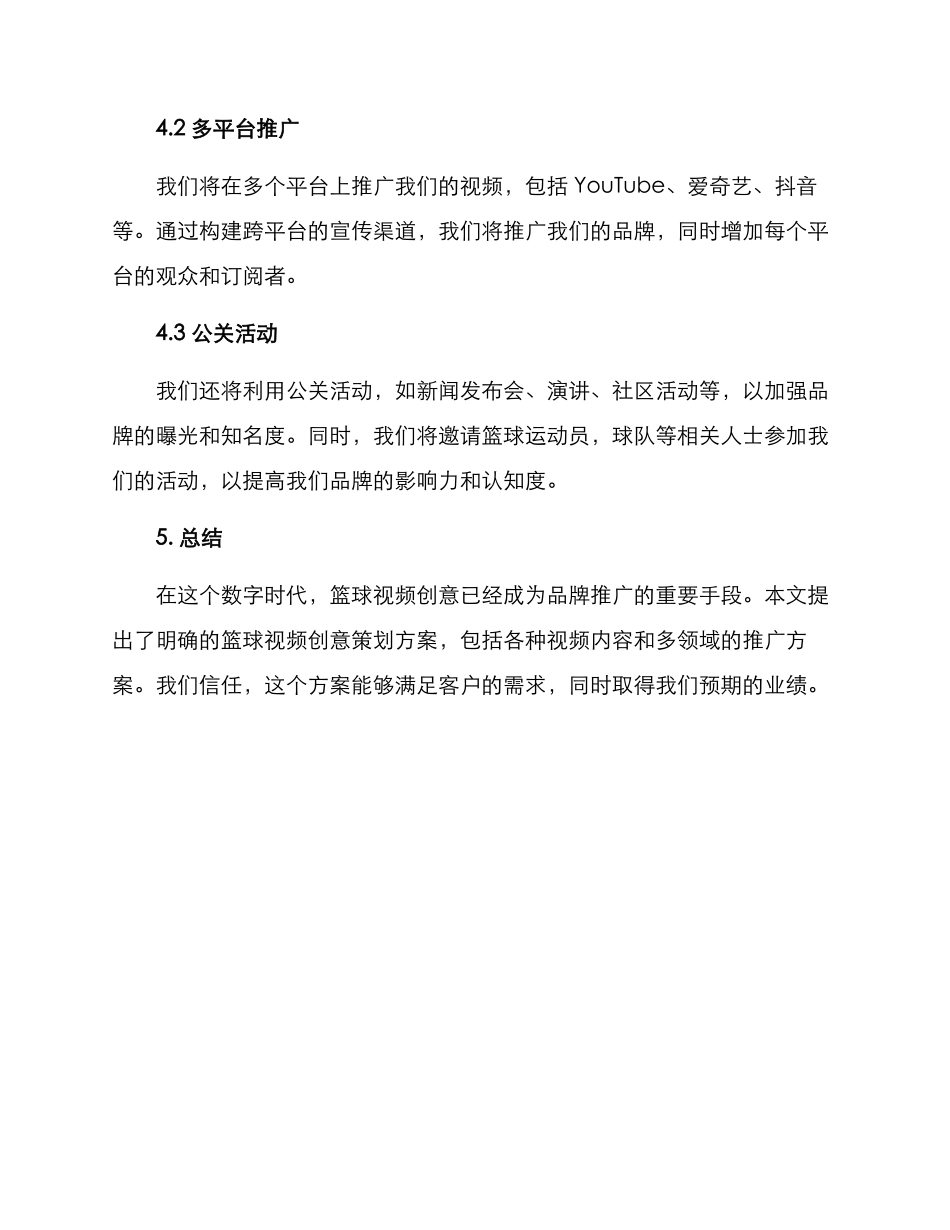 篮球视频创意策划方案_第3页