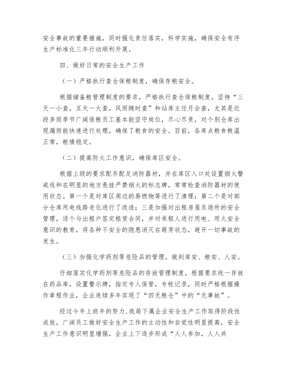 粮食局安全生产半年总结_第2页