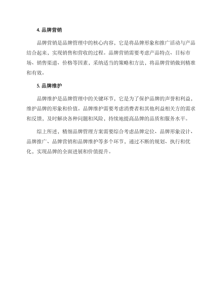 精细品牌管理方案_第2页