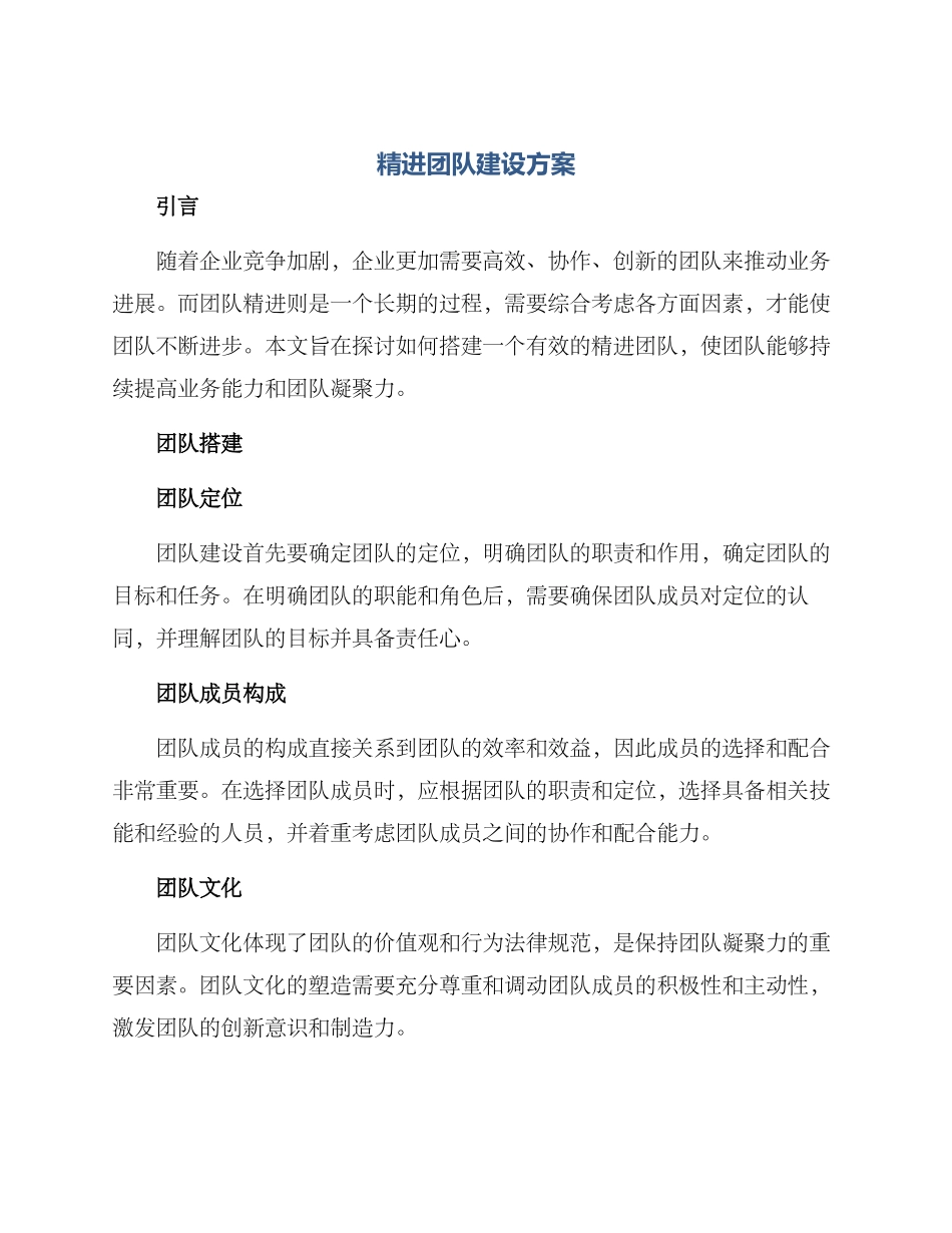 精进团队建设方案_第1页