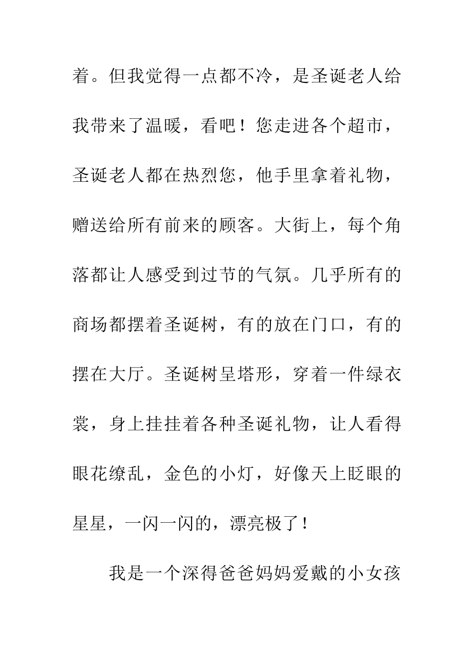 经典圣诞节作文_第2页