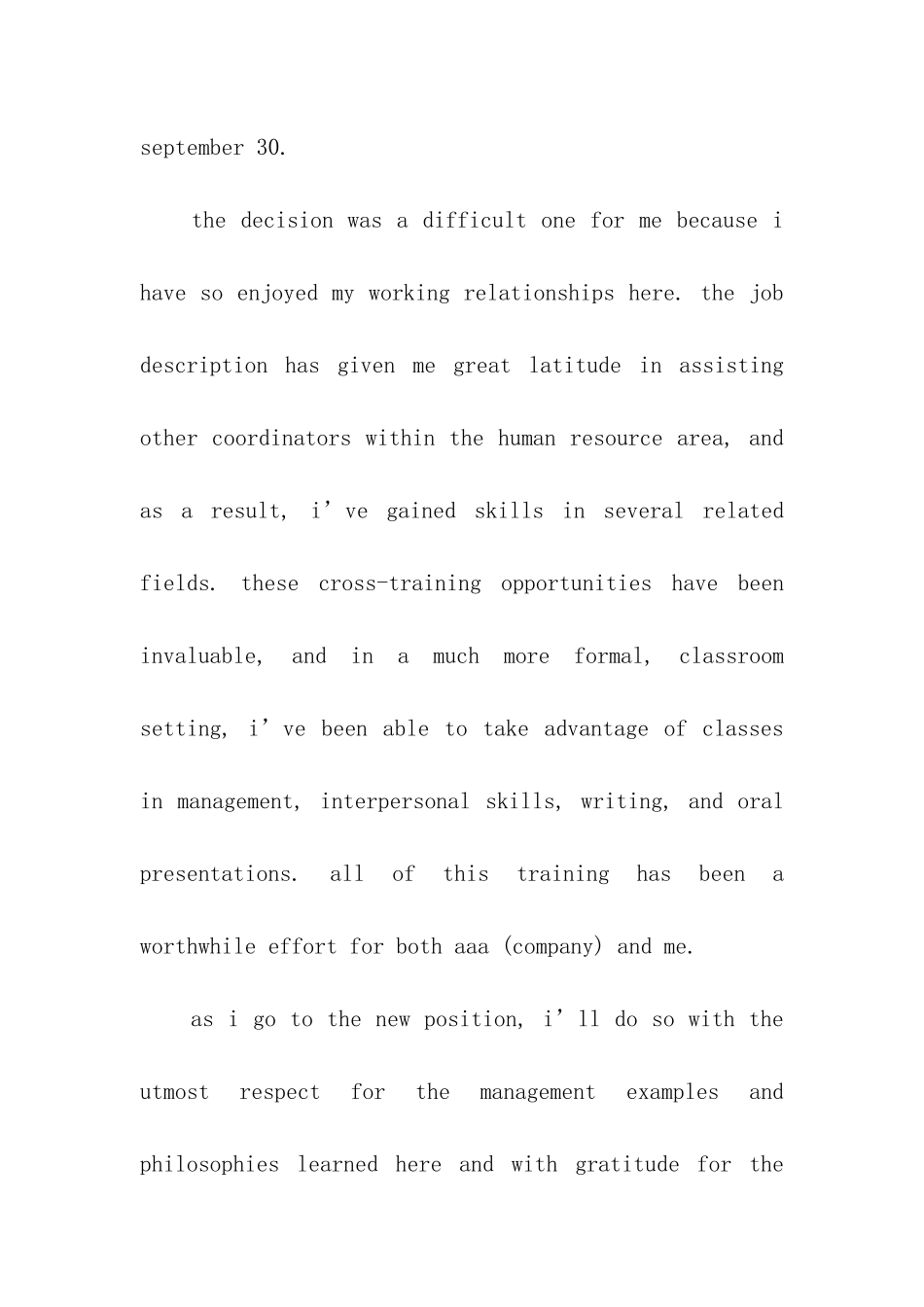 经典英文辞职信范文_第2页