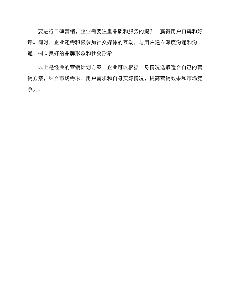 经典营销计划方案_第3页