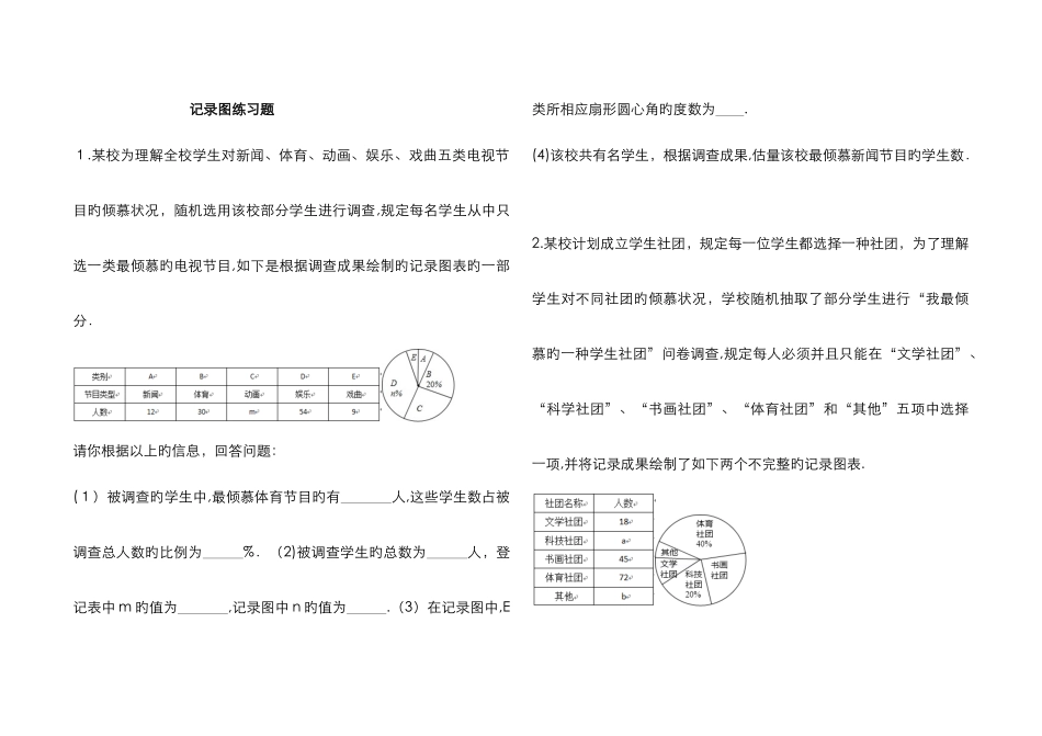统计图练习题_第1页