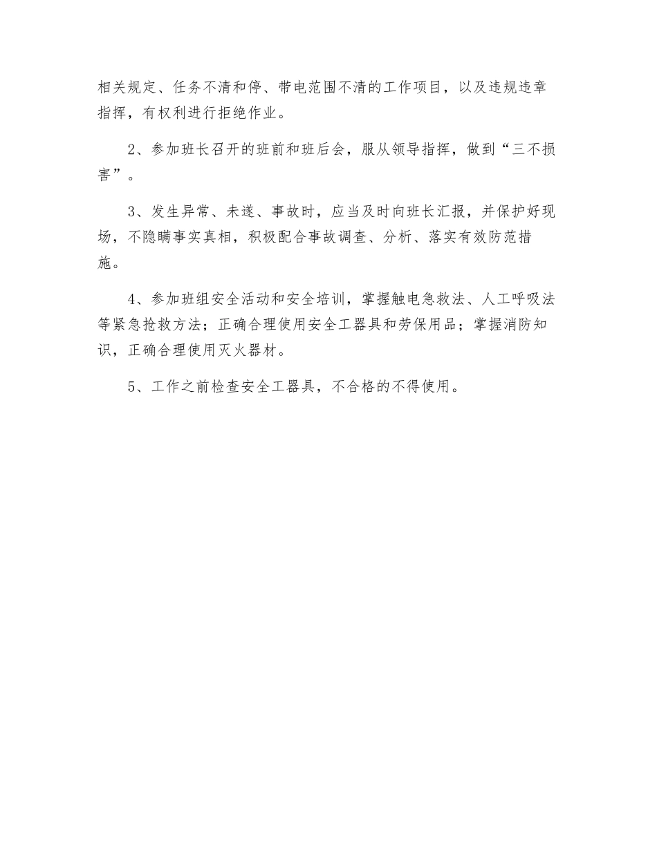 继电保护班其它成员岗位职责和安全职责_第2页