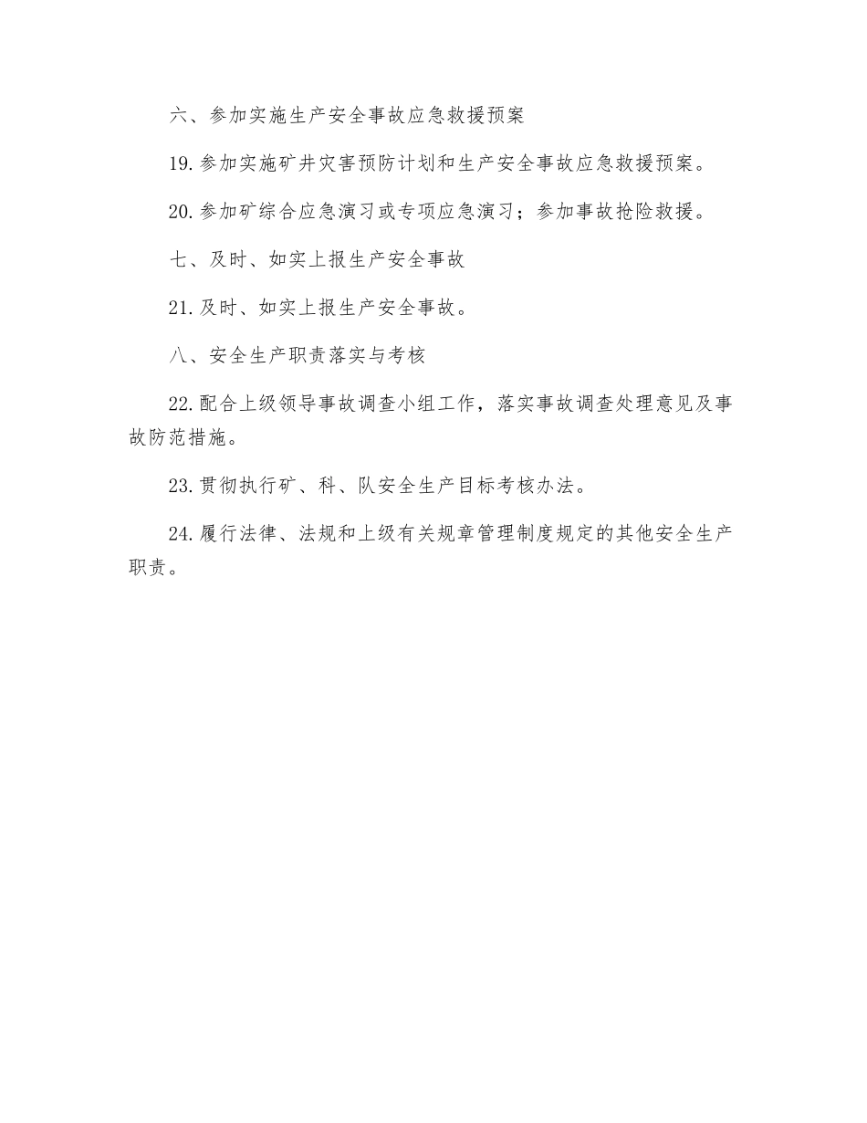 综合机电队副队长安全生产责任制_第3页