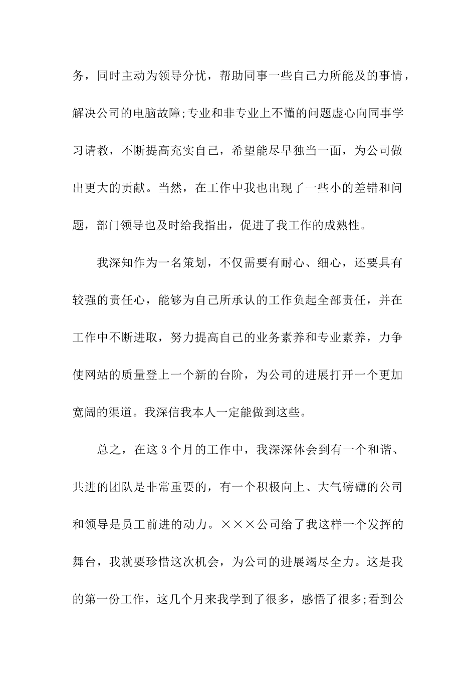 网站策划员工的转正申请书_第2页