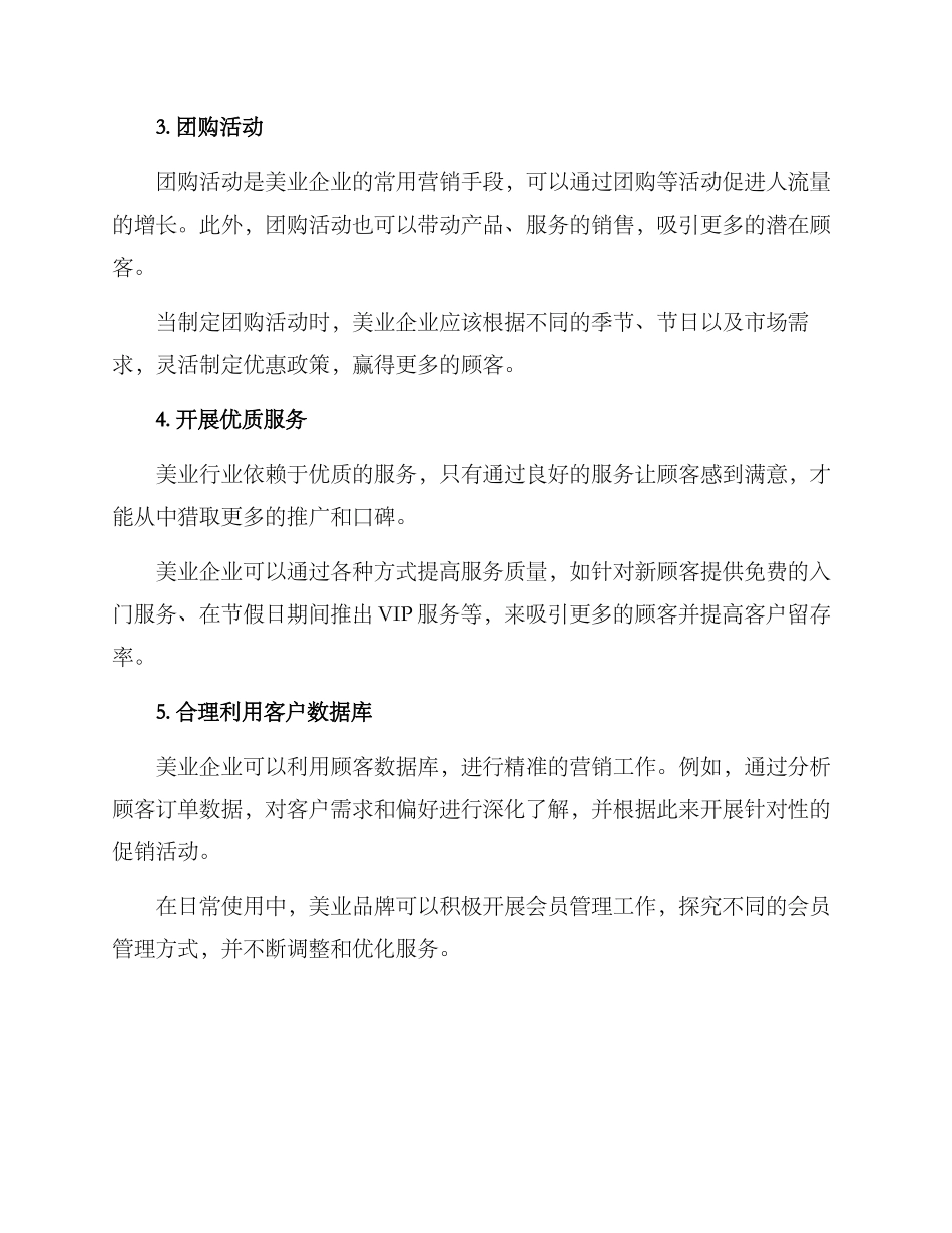美业优秀营销方案_第2页