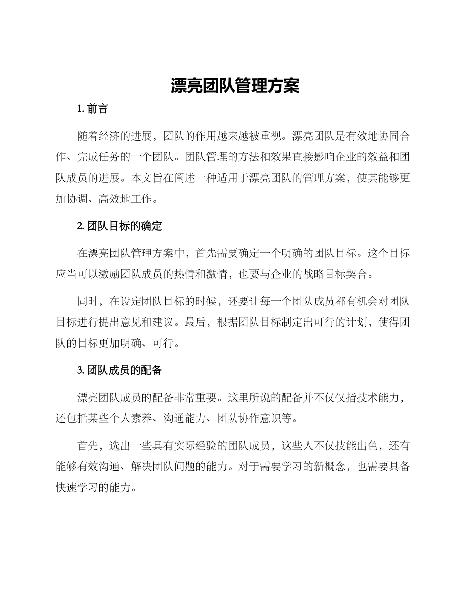 美丽团队管理方案_第1页