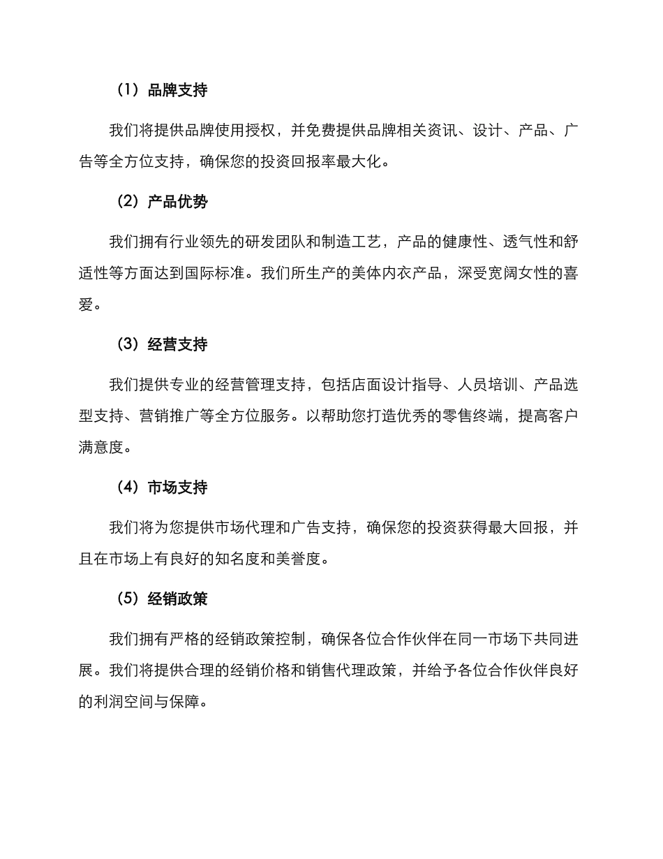 美体内衣招商方案_第2页