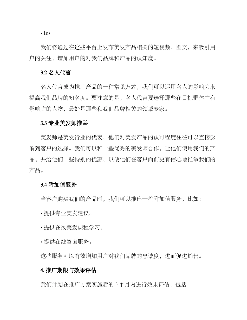 美发产品推广策划方案_第2页