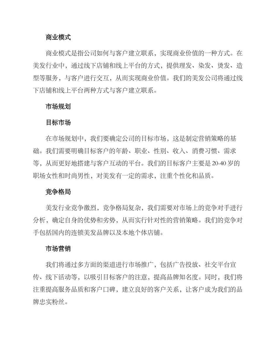美发经营规划方案_第2页