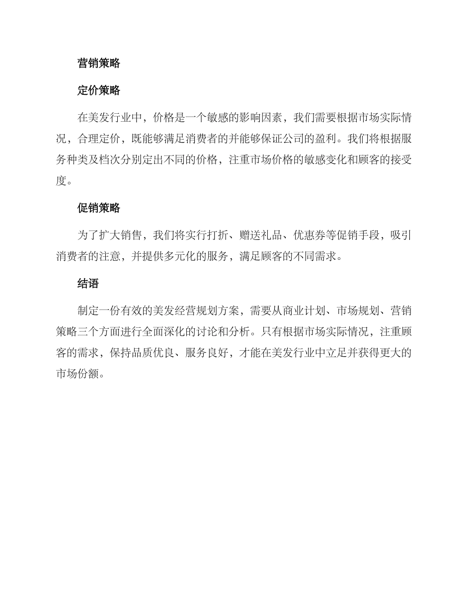美发经营规划方案_第3页