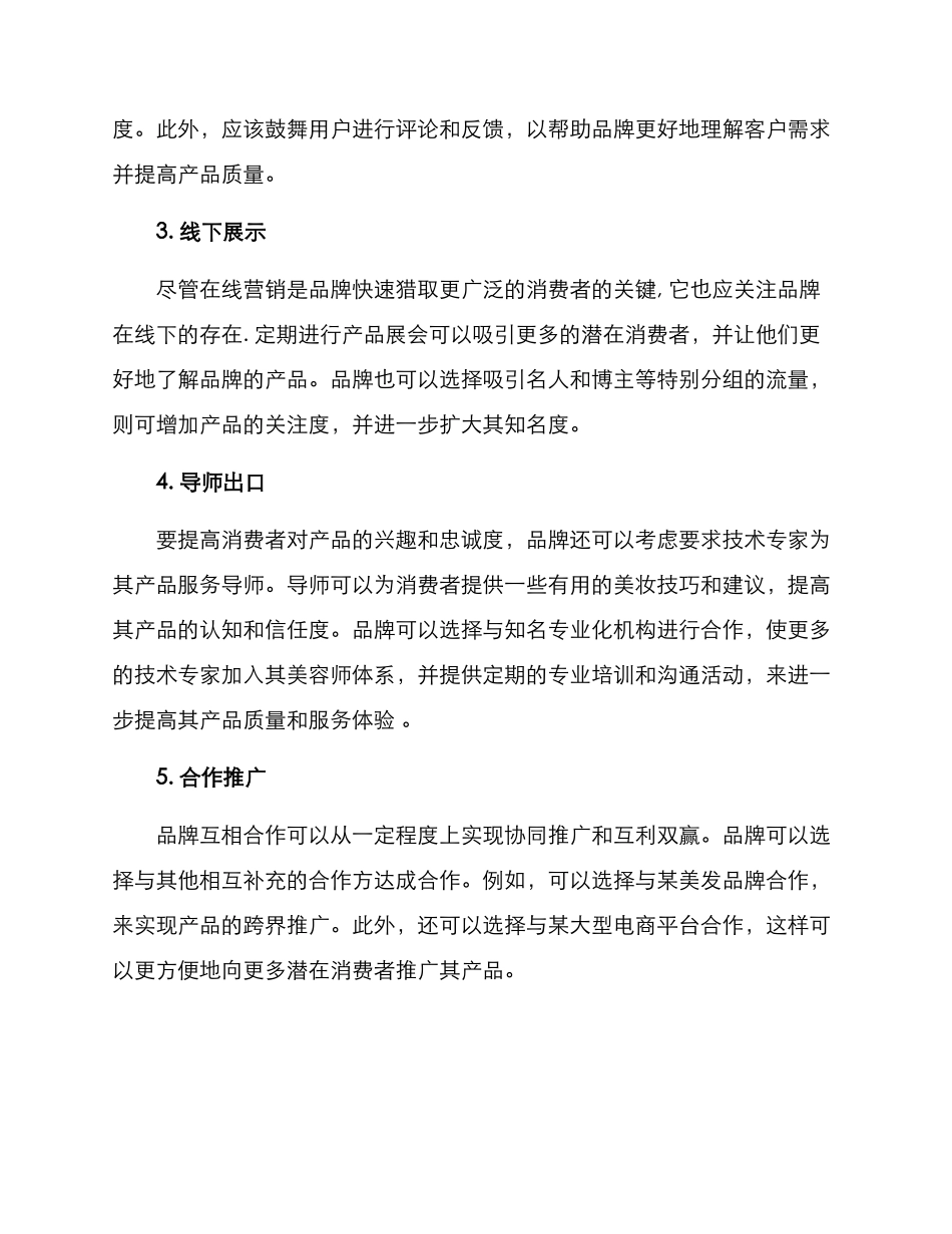 美妆产品推广方案_第2页