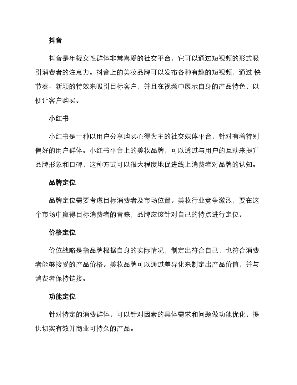 美妆产品营销方案_第2页