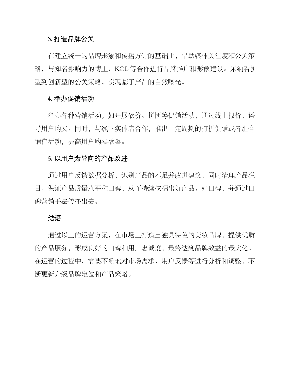 美妆类产品运营方案_第2页