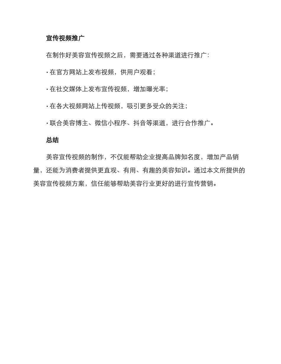 美容宣传视频方案_第3页