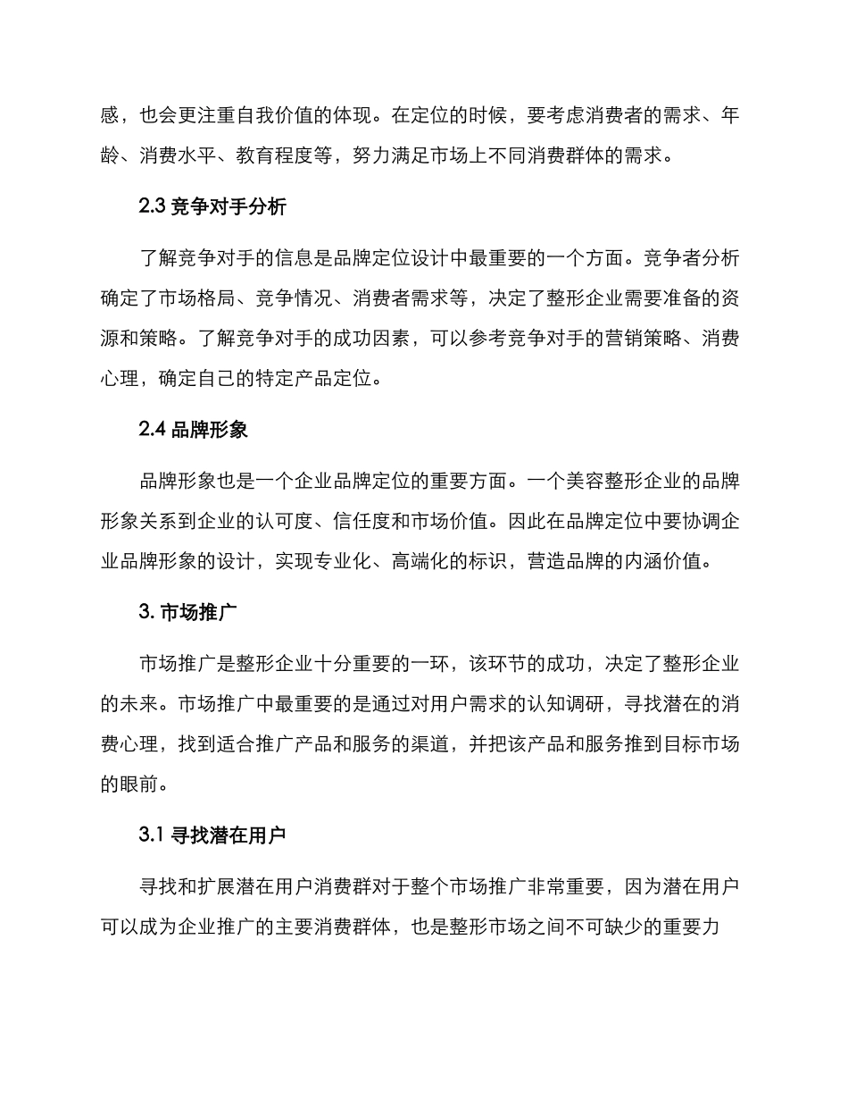 美容整形营运方案_第2页