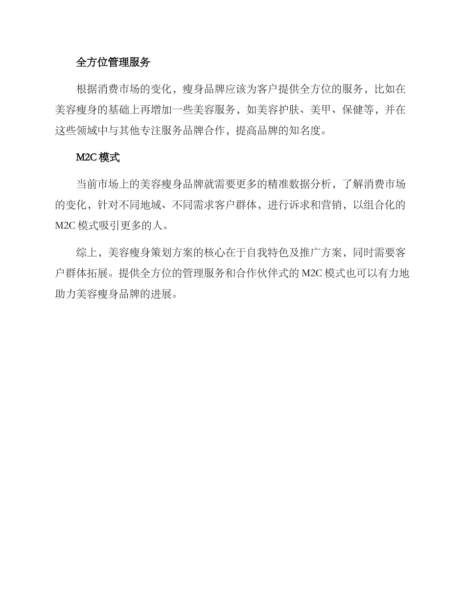 美容瘦身策划方案_第3页