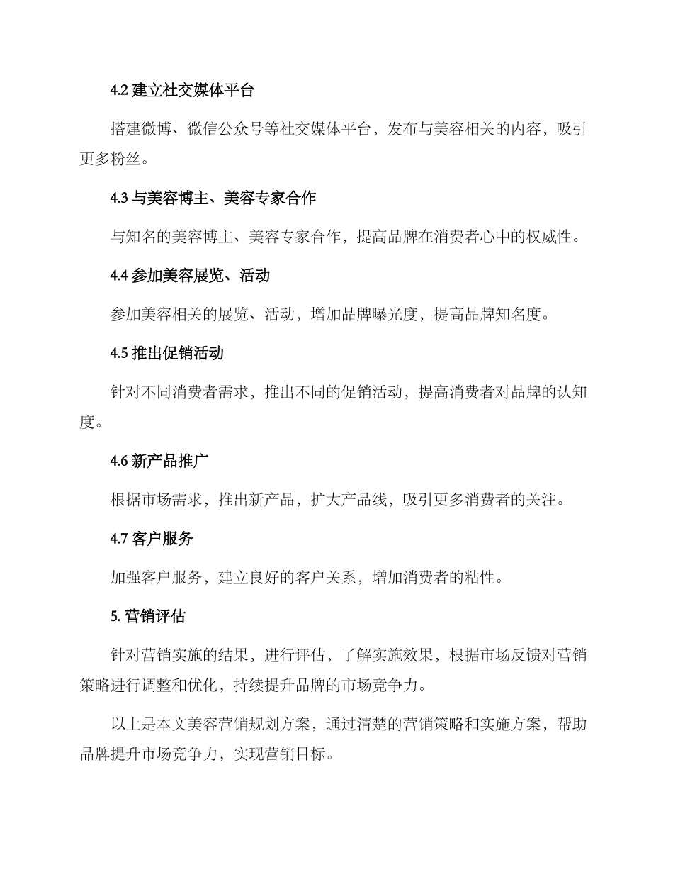 美容营销规划方案_第3页