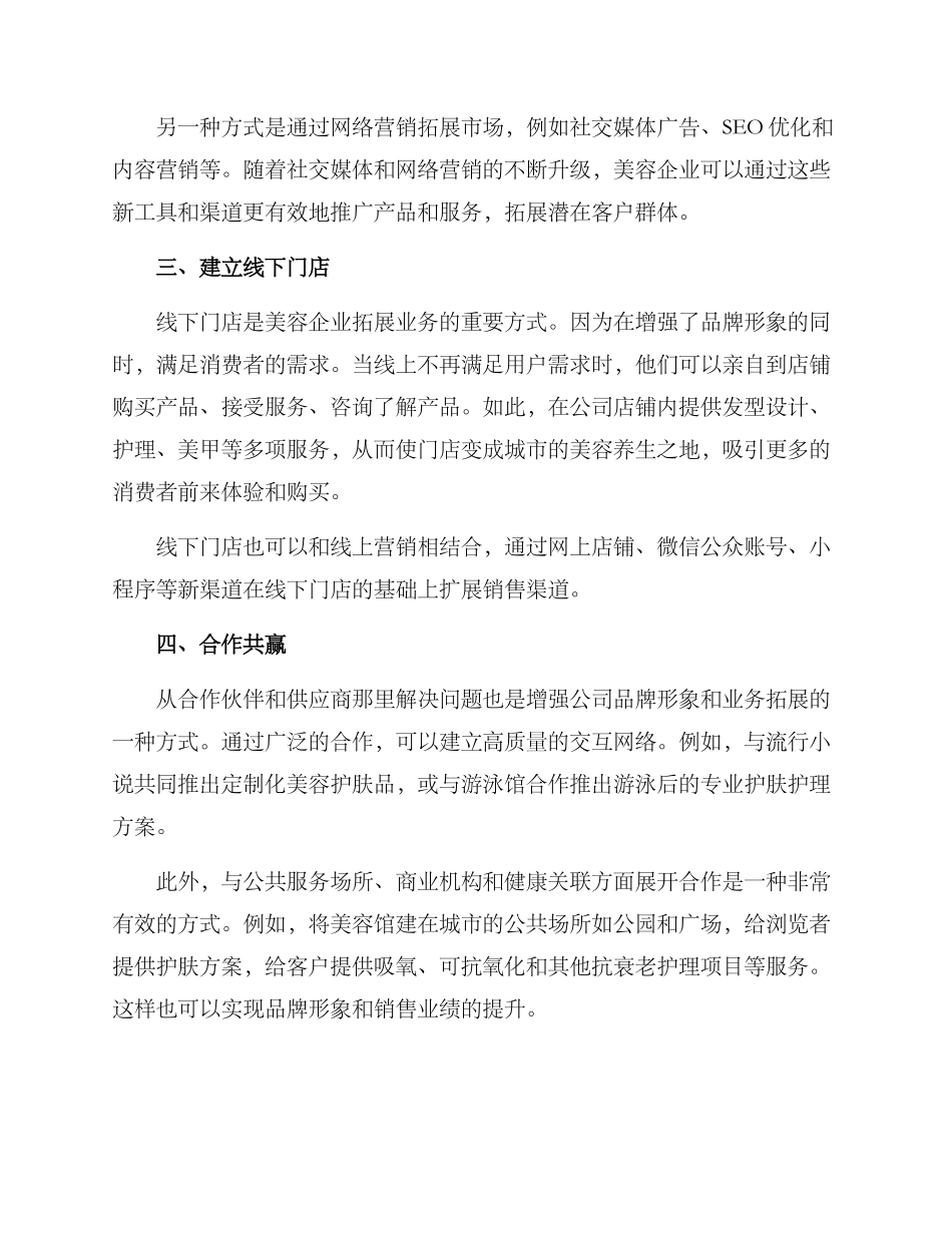 美容行业延伸方案_第2页