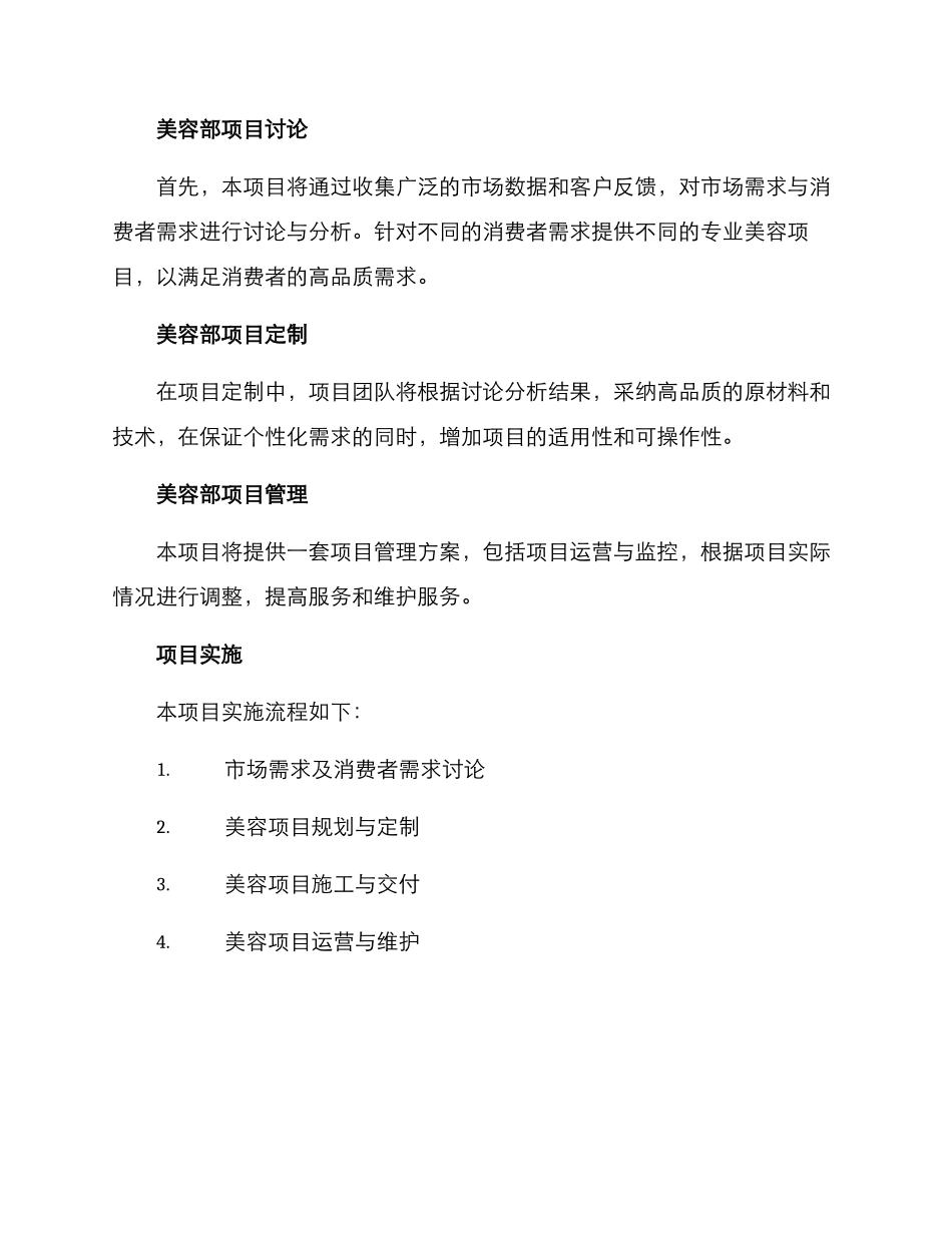 美容部项目方案_第2页