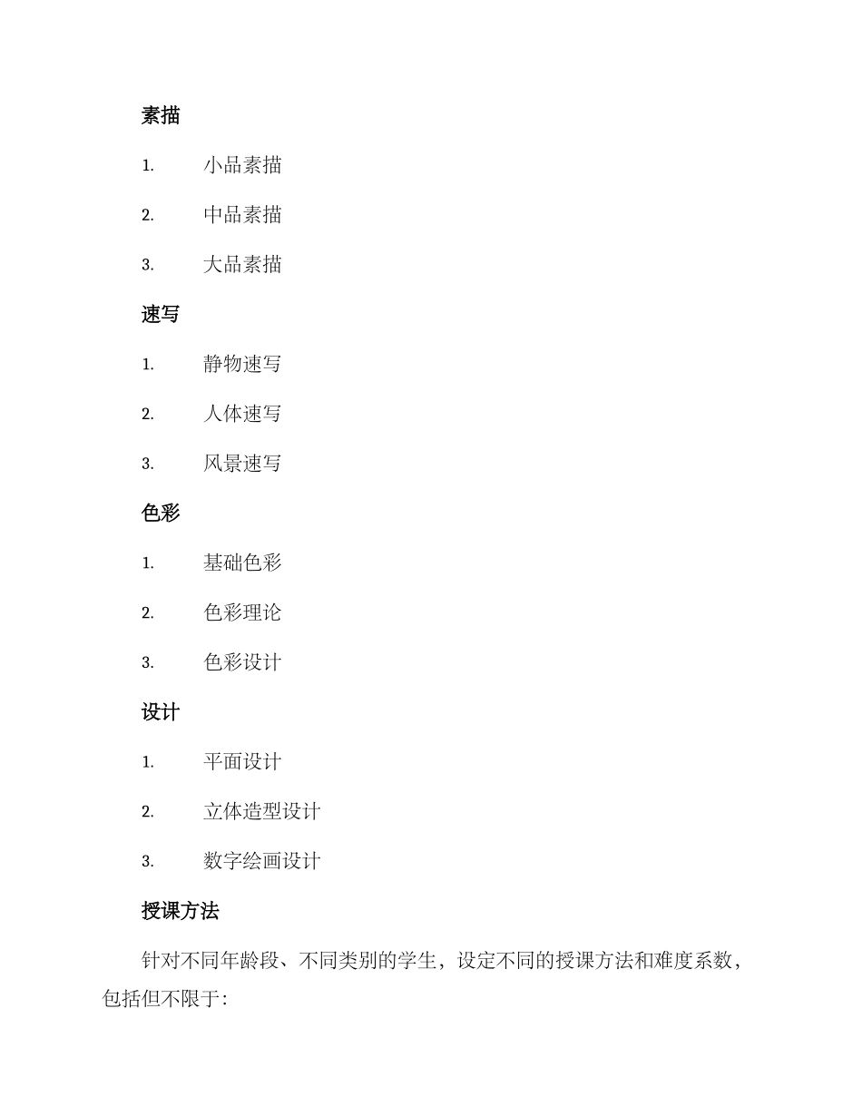 美术机构教学策划方案_第2页