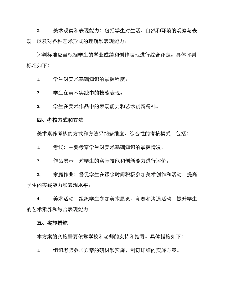 美术素养考核方案_第2页