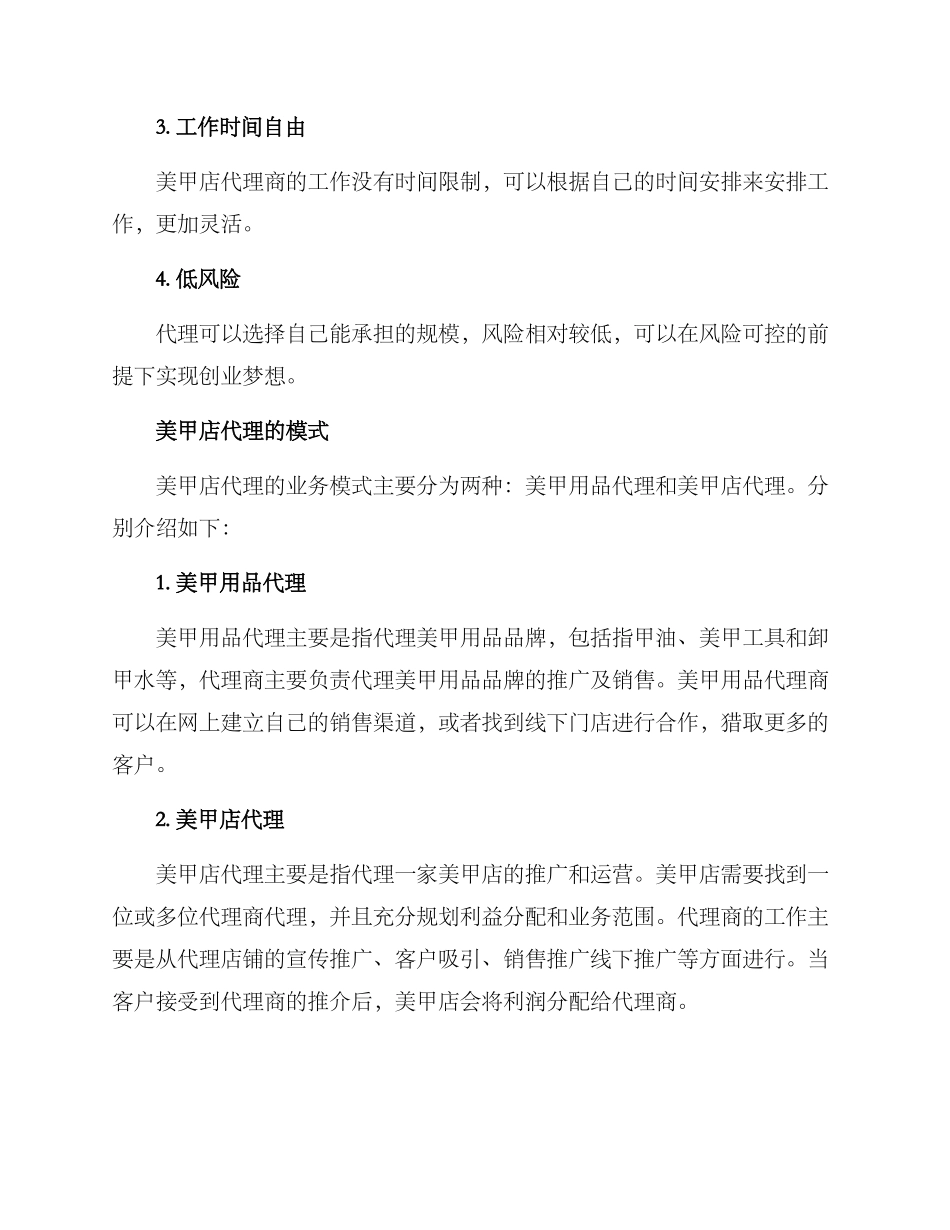 美甲店代理方案_第2页