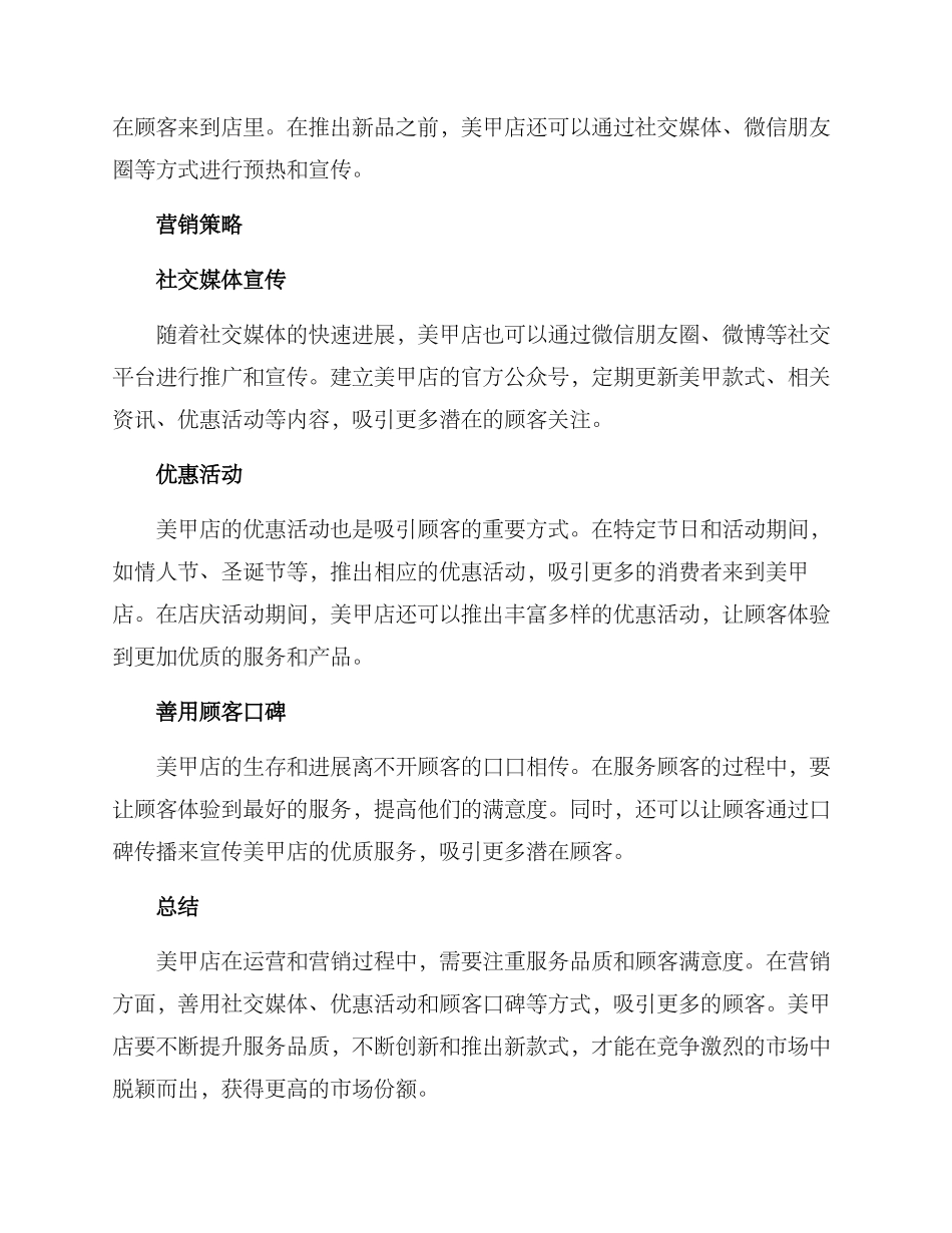 美甲店运营营销方案_第2页
