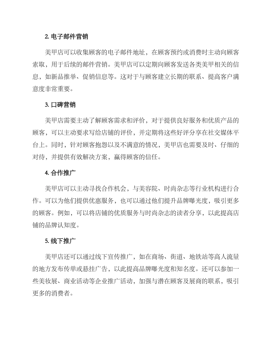 美甲推广策划方案_第2页