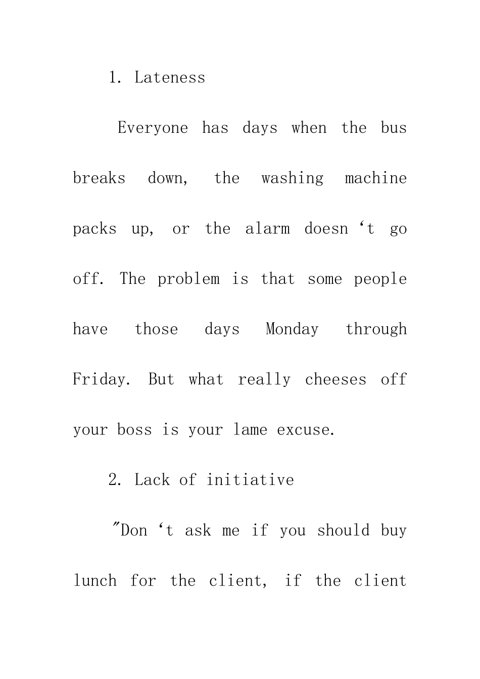 老板不喜欢员工的7个理由_第3页