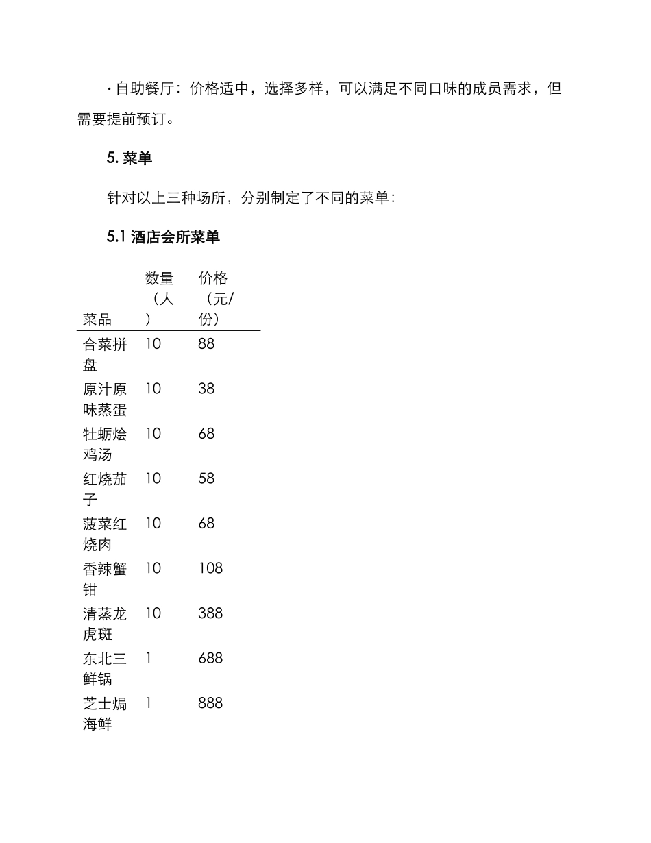 考察项目团队聚餐方案_第2页