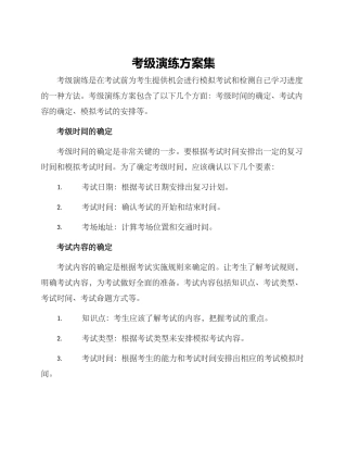 考级演练方案集