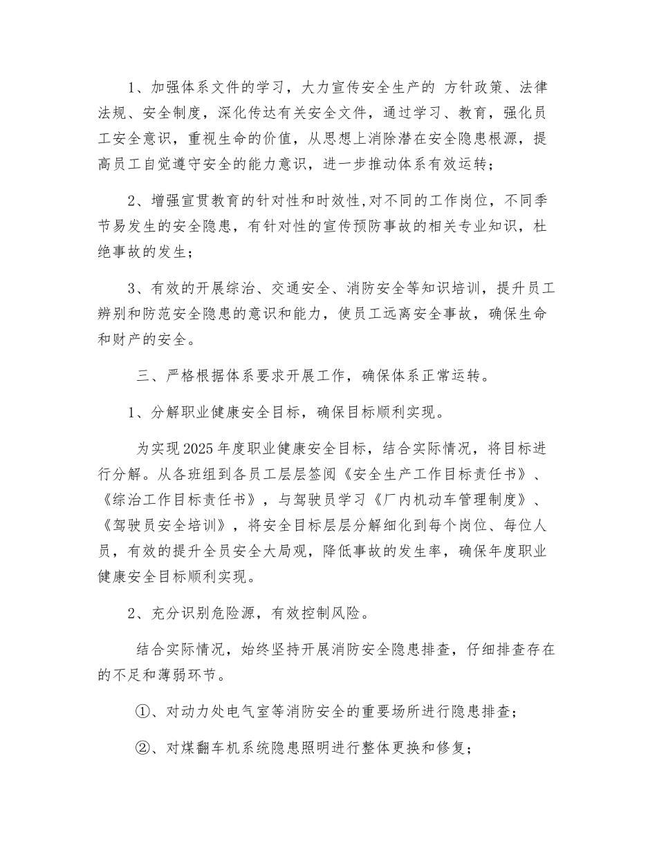 职业健康安全管理体系运行及总结_第2页