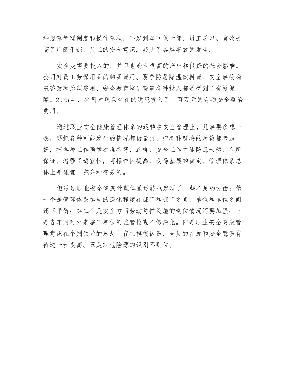 职业安全健康管理体系运行总结_第3页