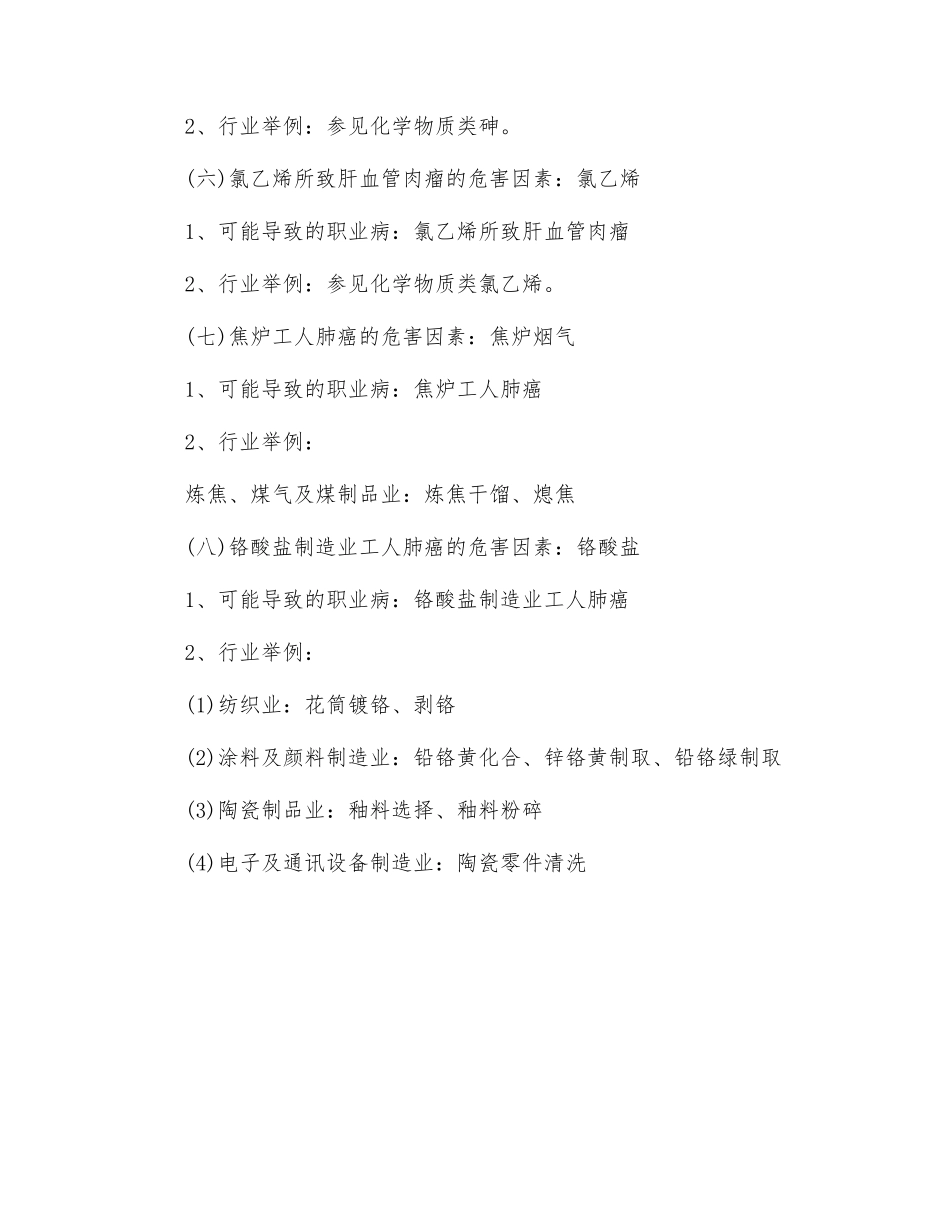 职业性肿瘤的职业病危害因素_第2页