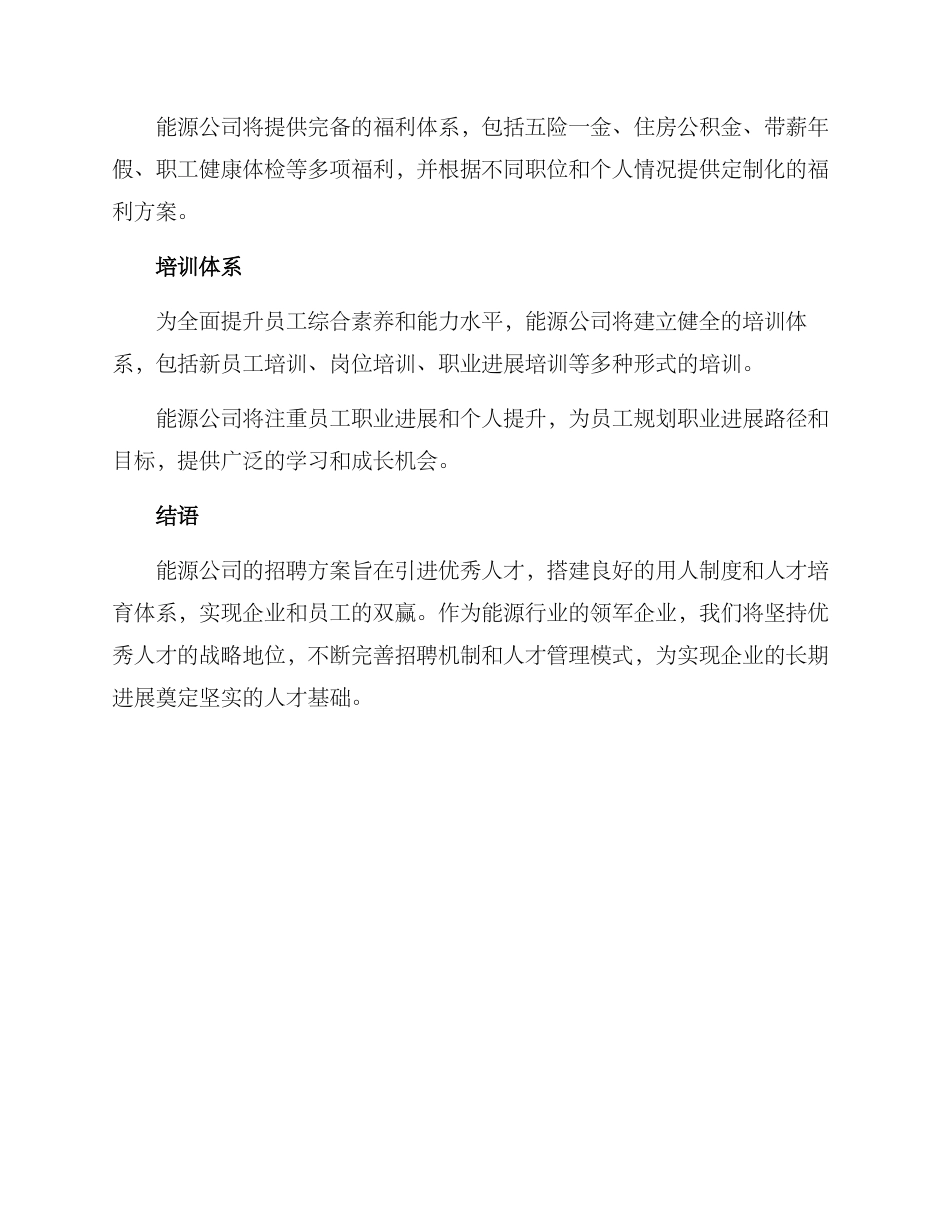 能源公司招聘方案_第3页