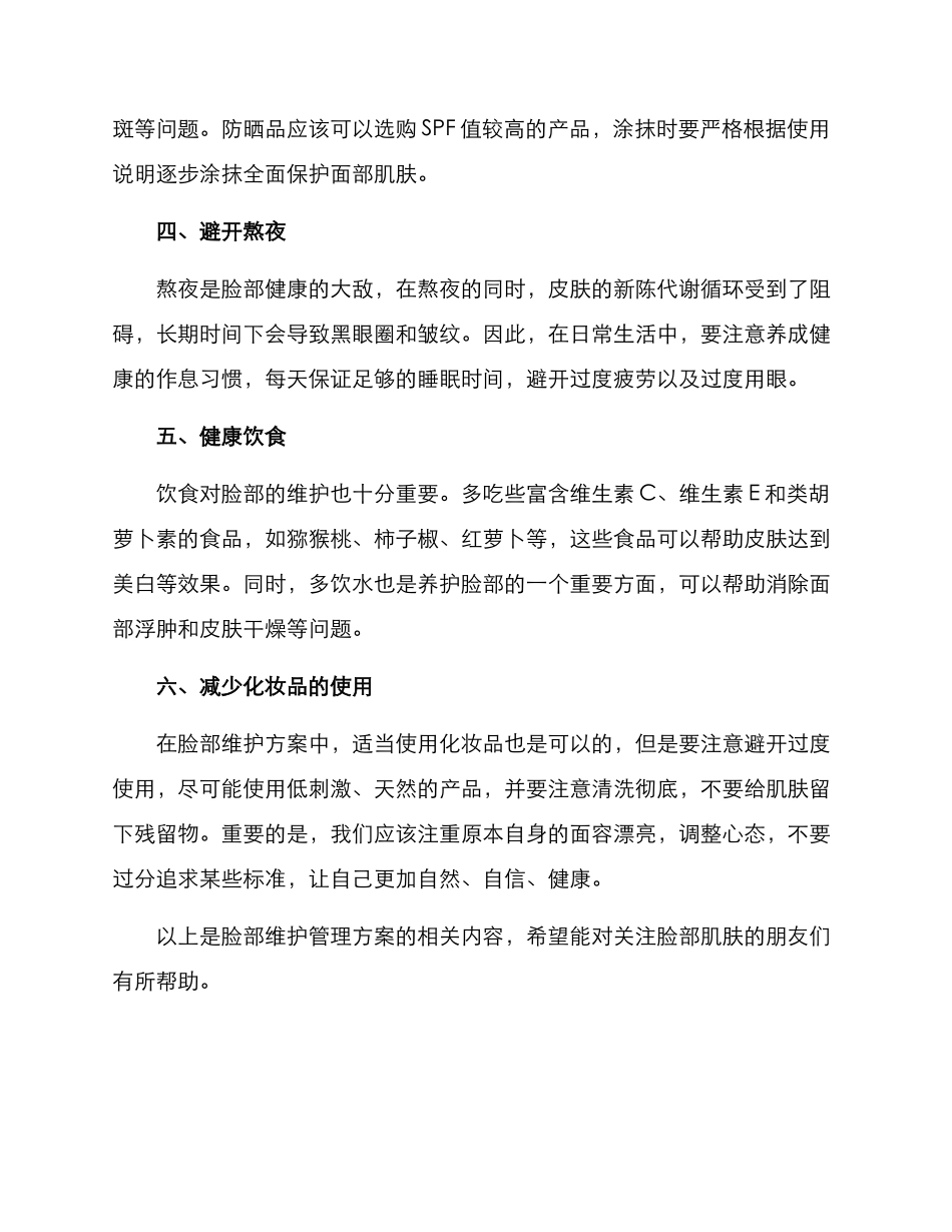 脸部维护管理方案_第2页