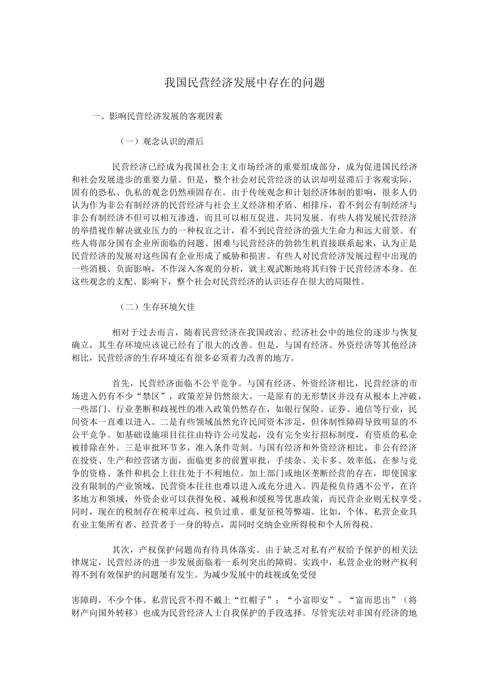 民营企业发展中的问题_第1页